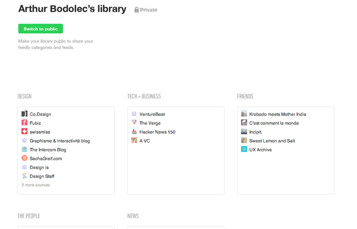 feedly example
