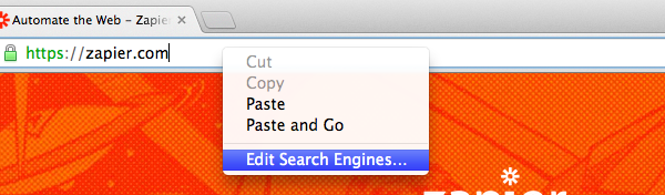 Right-click Omnibox