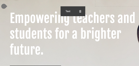 Edit text button