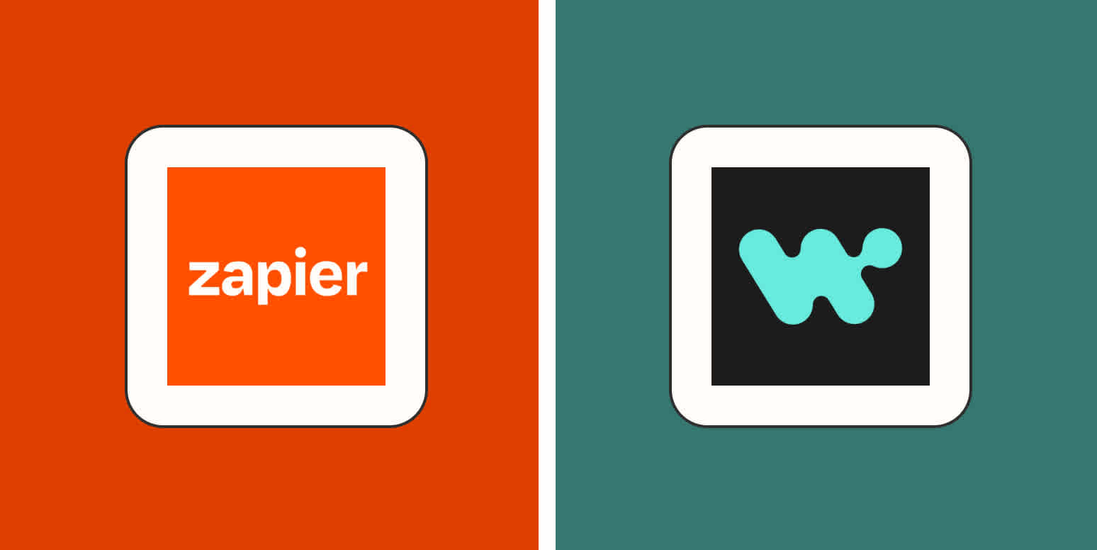 Hero image with the logos of Zapier and Workato