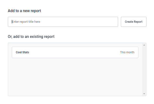 Adding a metric to a report in Buffer