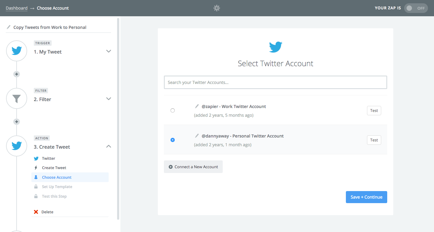 Multiple accounts Twitter
