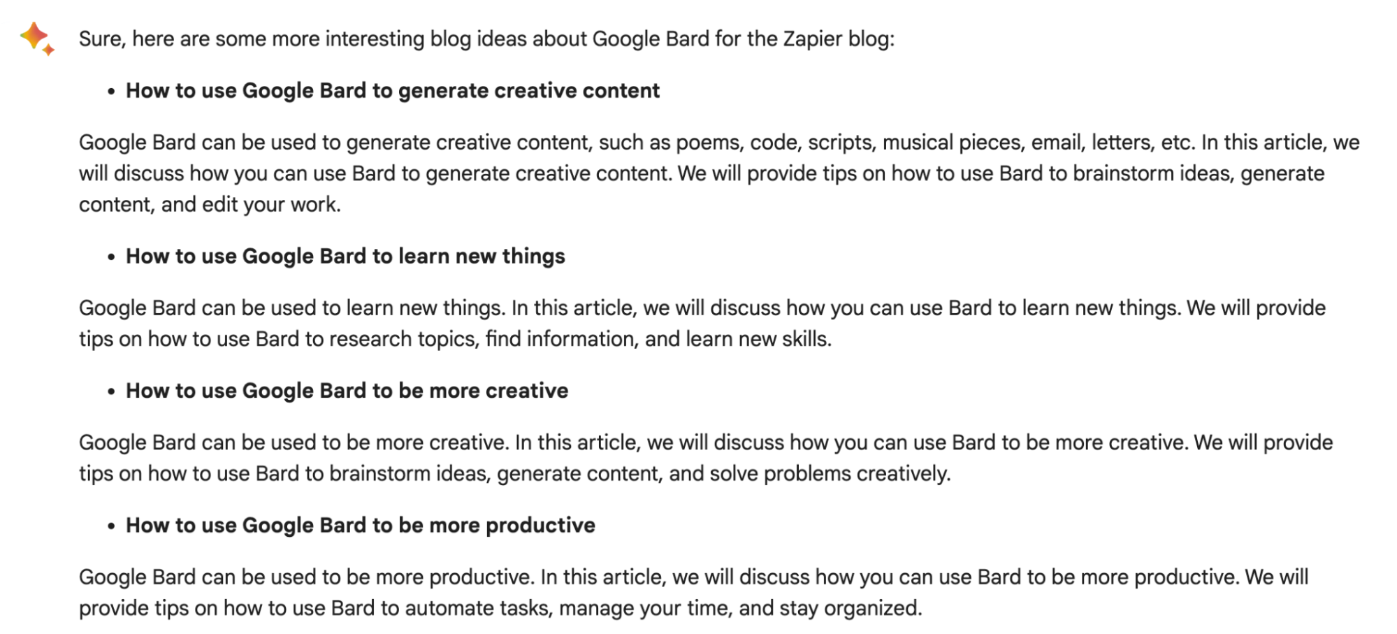 How to use Google Bard