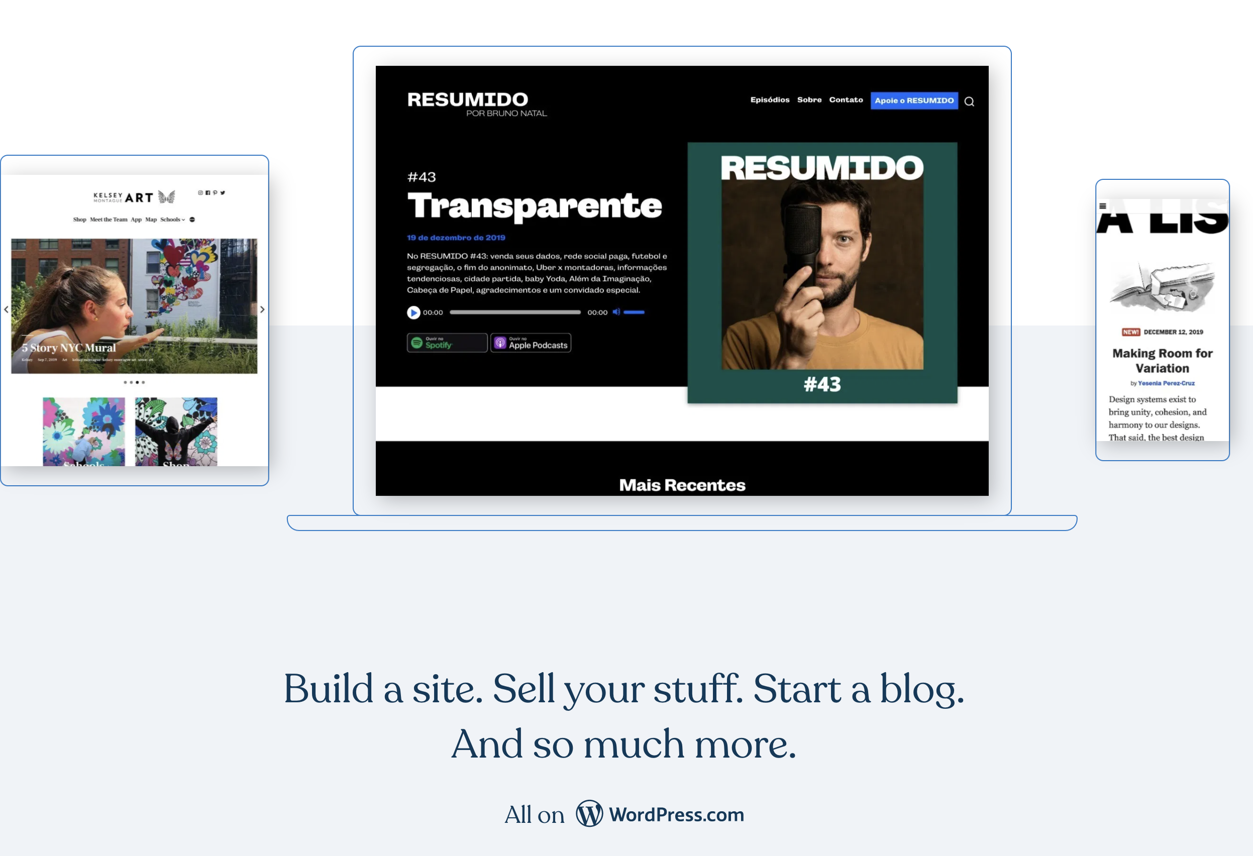 Setting up a website at WordPress.com