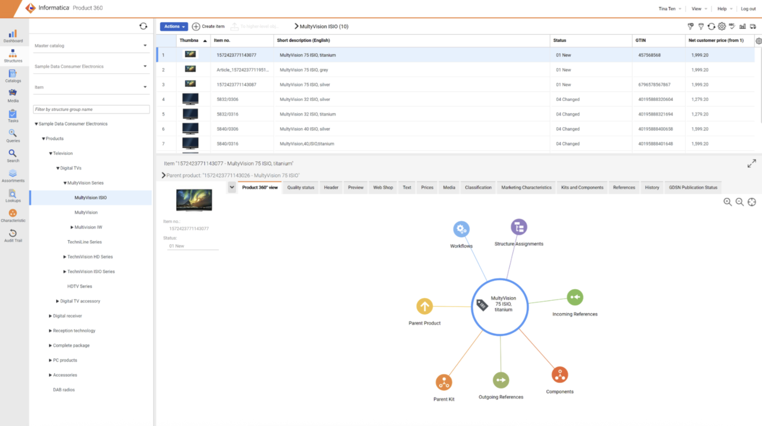 A screenshot of Informatica, a MuleSoft alternative.
