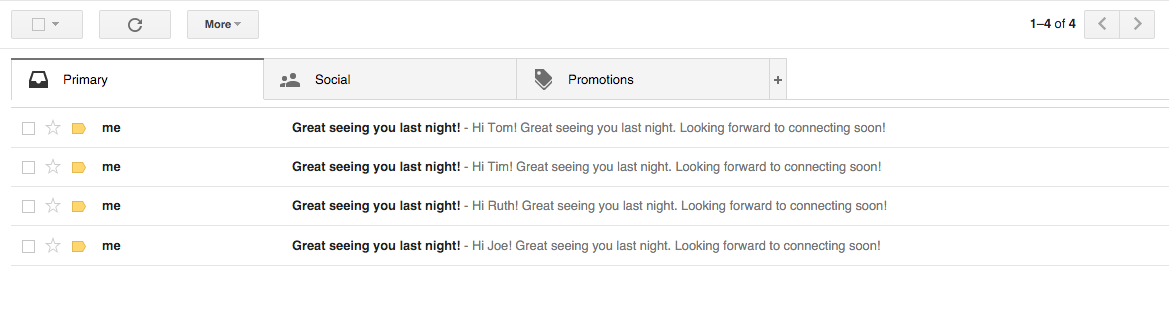 gmail message great to see you