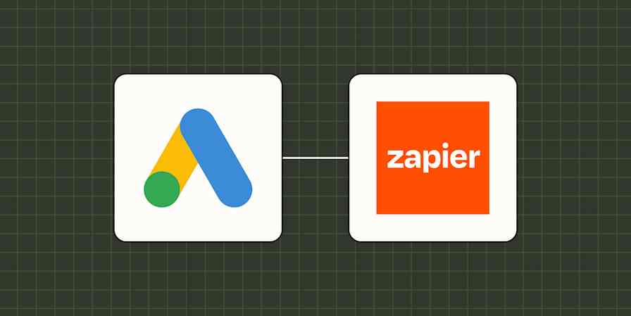 A header image for a blog post about tracking offline conversions in Google Ads with Zapier.