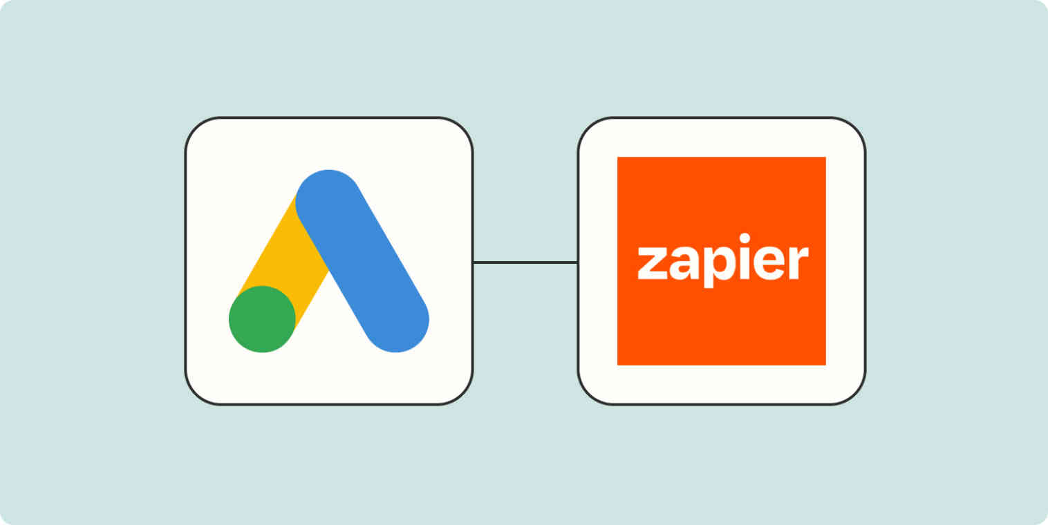A header image for a blog post about tracking offline conversions in Google Ads with Zapier.