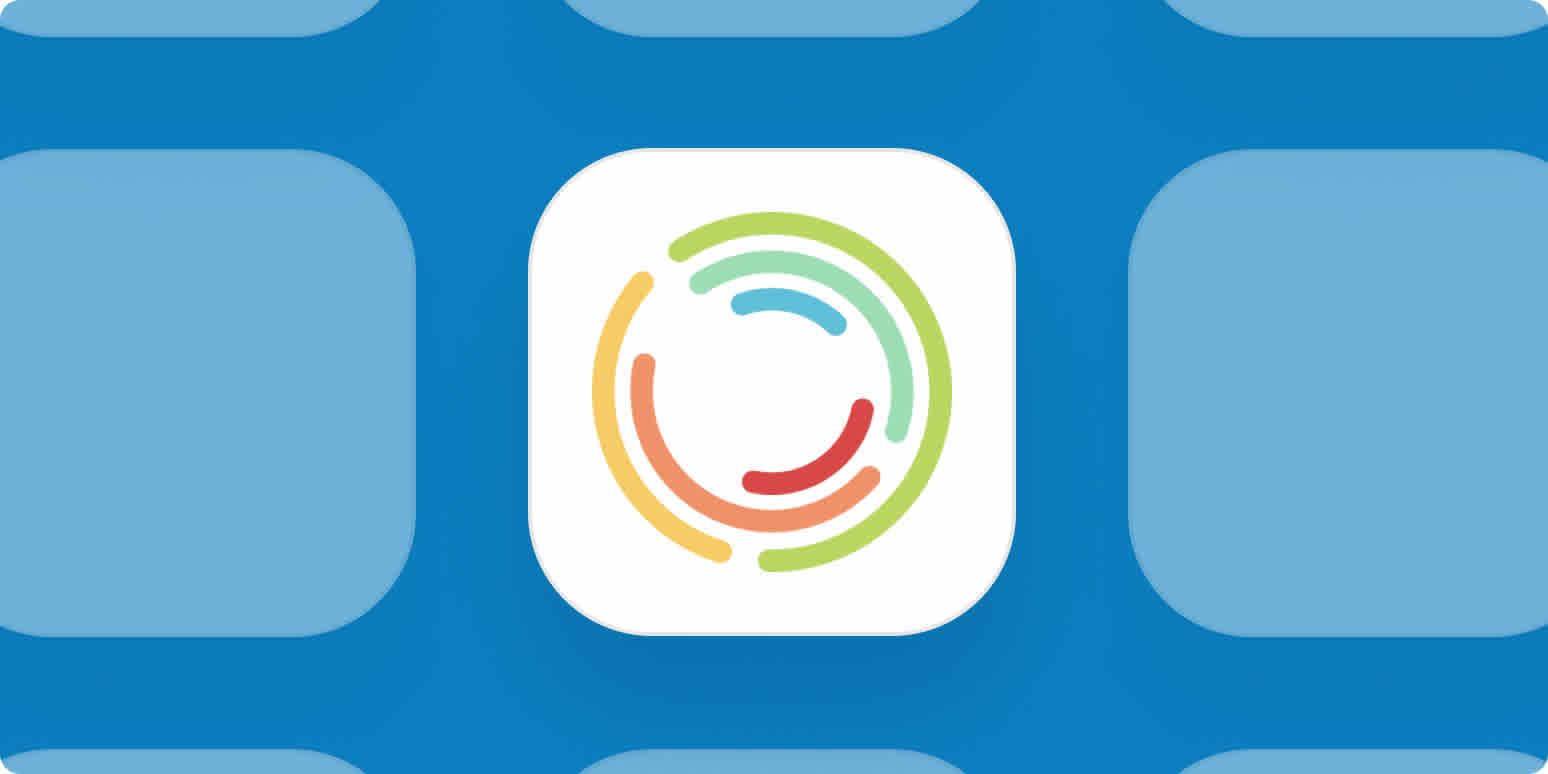 Senta app logo on a blue background.