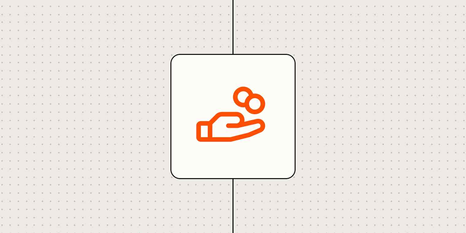 A hero image with an icon representing money or payment