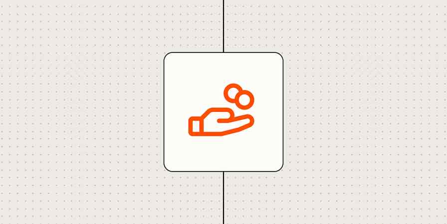 A hero image with an icon representing money or payment