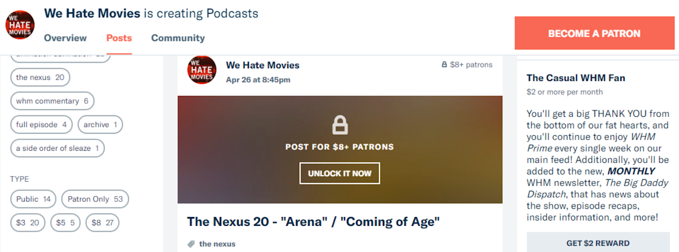 We Hate Movies on Patreon