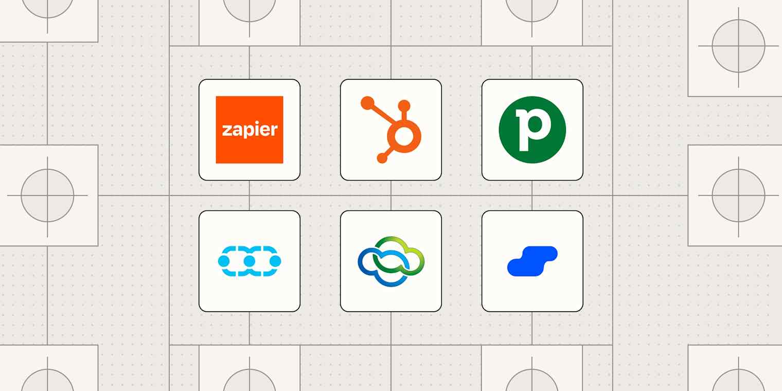 Hero image with the logos of the best pipeline management software