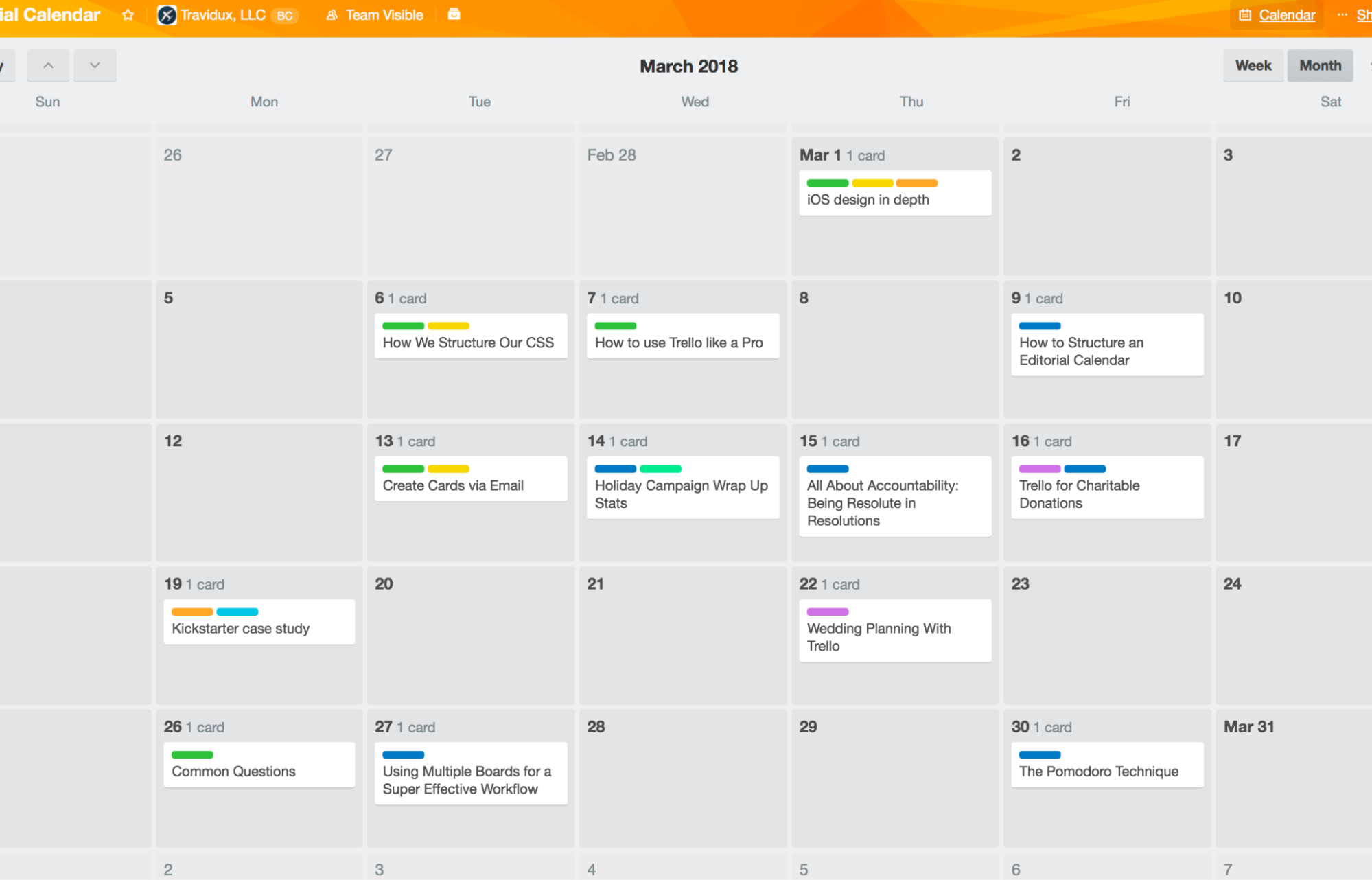 Das Kalender-Power-Up in Trello