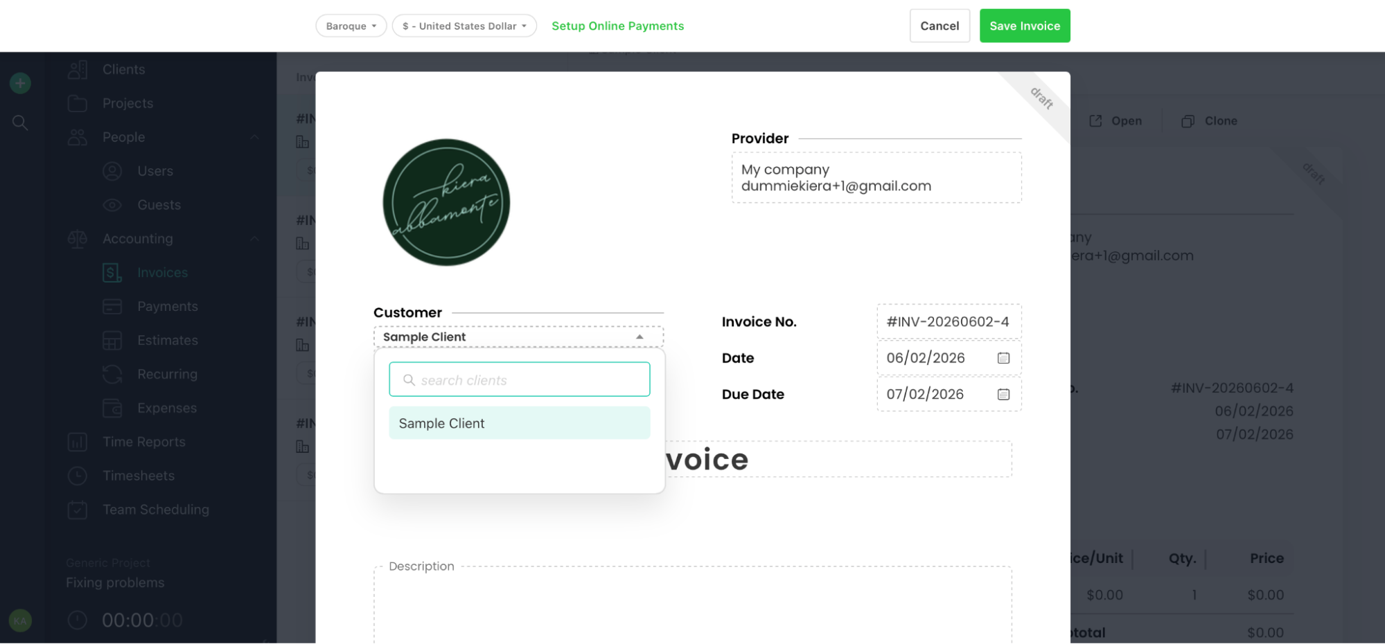 Paymo, our pick for the best free invoicing software for time-based billing