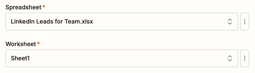 Screenshot of Excel's spreadsheet and worksheet