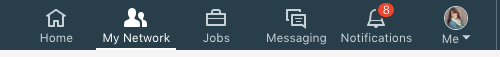 Your LinkedIn contacts live under My Network.