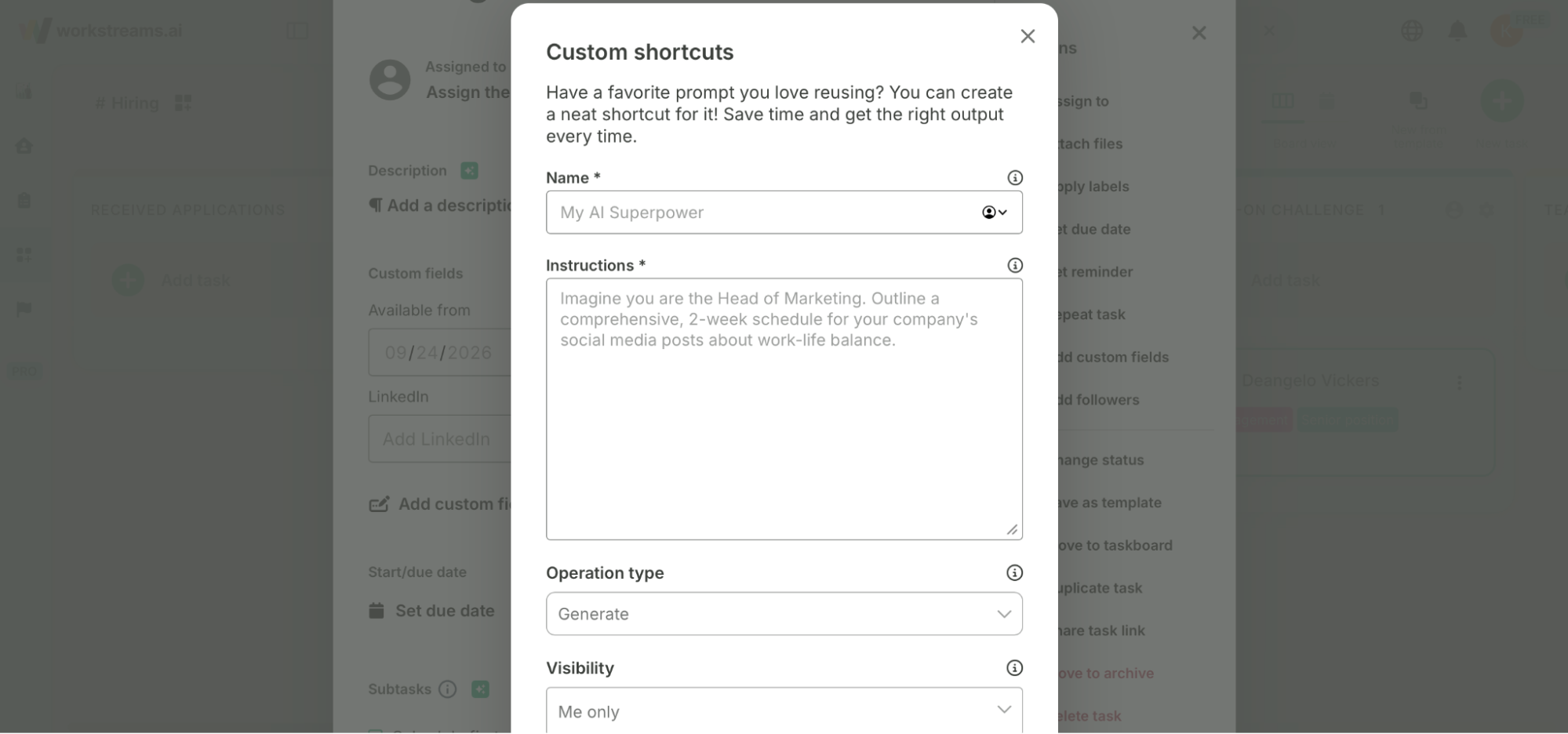 Workstreams.ai, our pick for the best Kanban software for AI-powered productivity