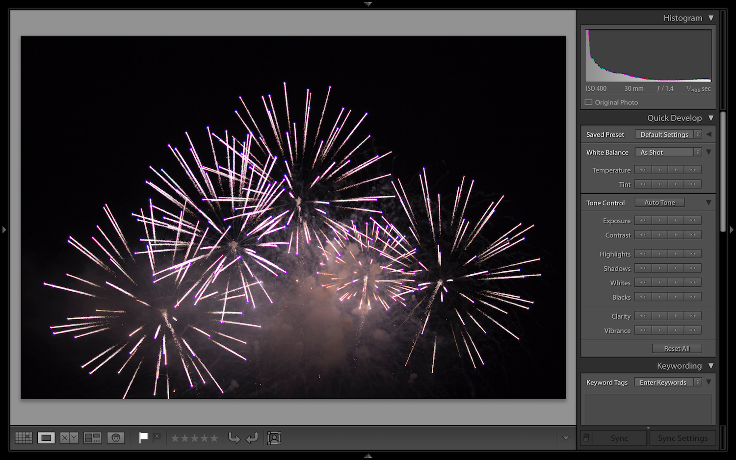 customize lightroom full-screen