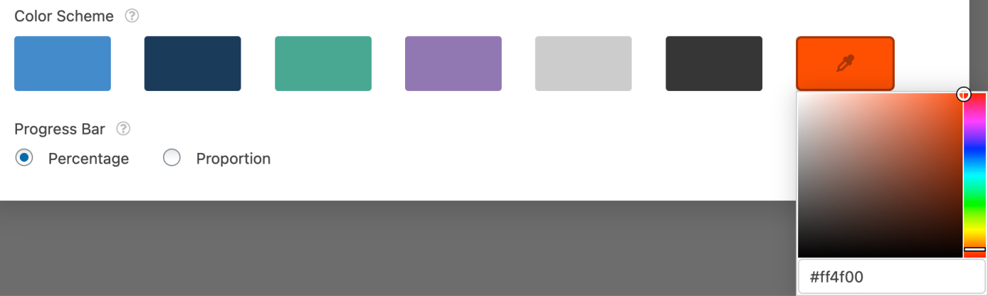 Changing the color scheme in WPForms