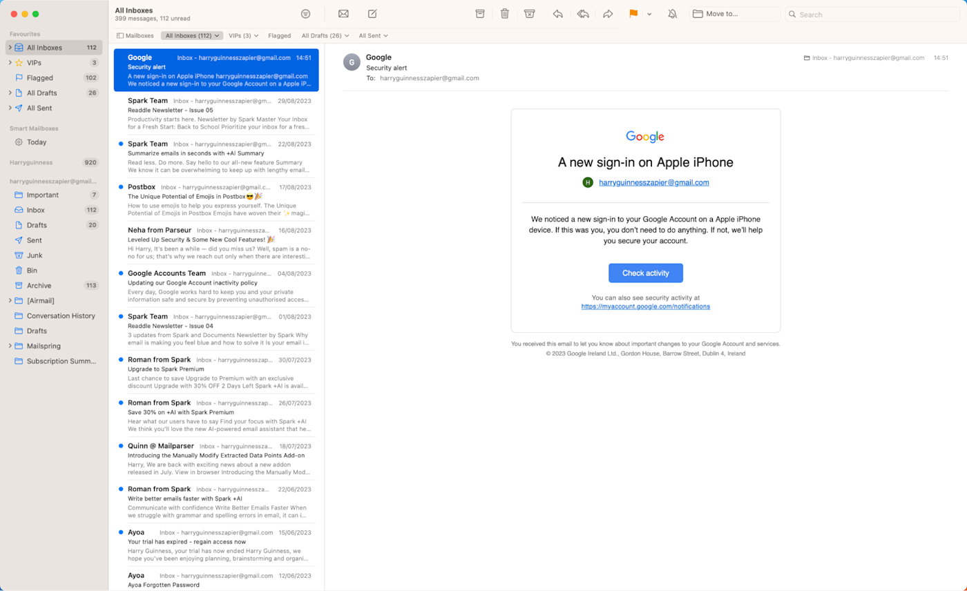 Get email link on iPhone to open in gmail… - Apple Community