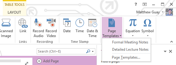 Teams meeting notes in onenote