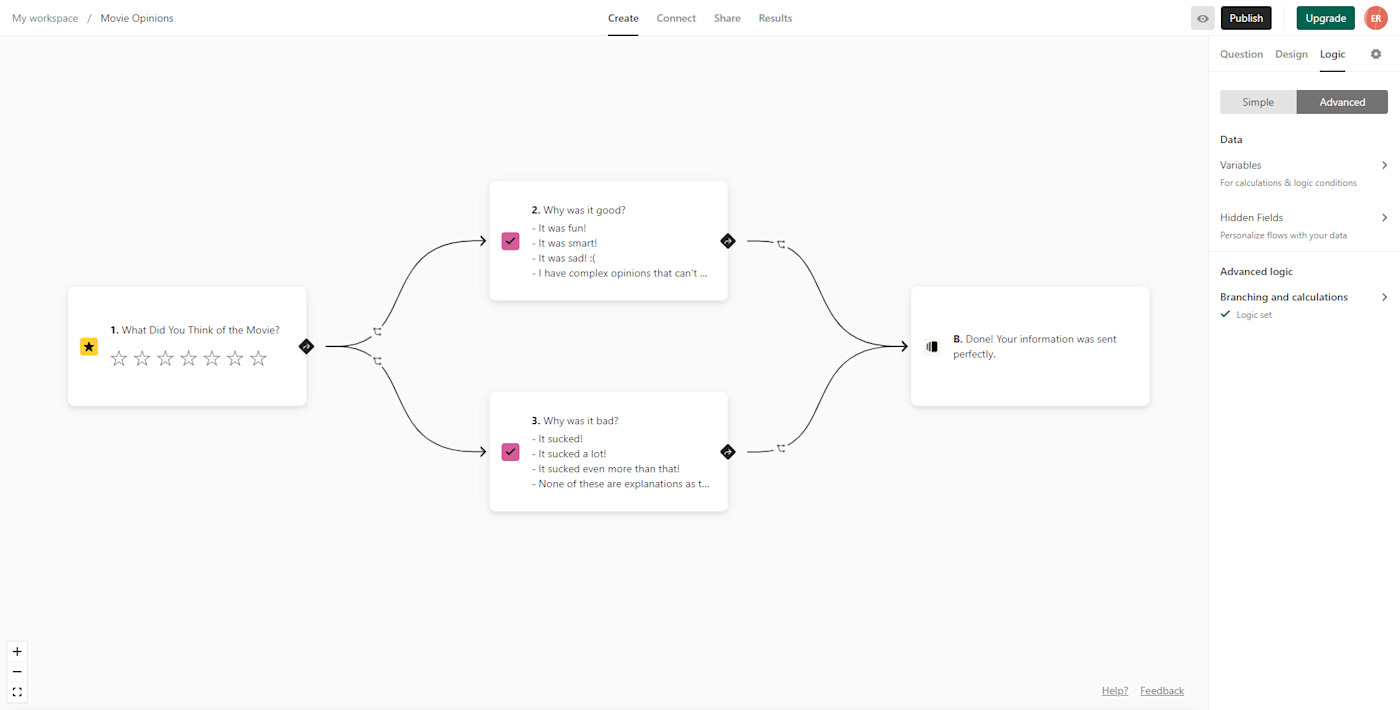 Typeform lets you create visually engaging surveys.