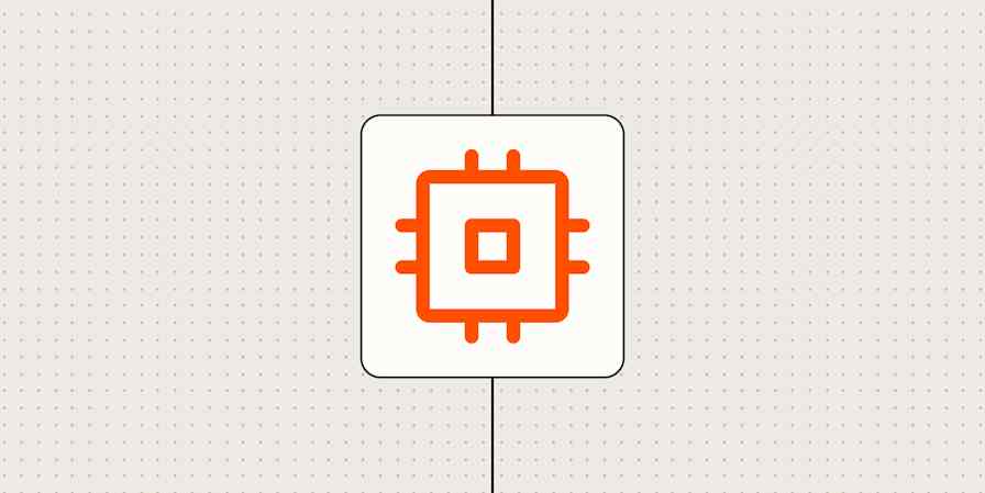 A hero image with an icon of a computer chip