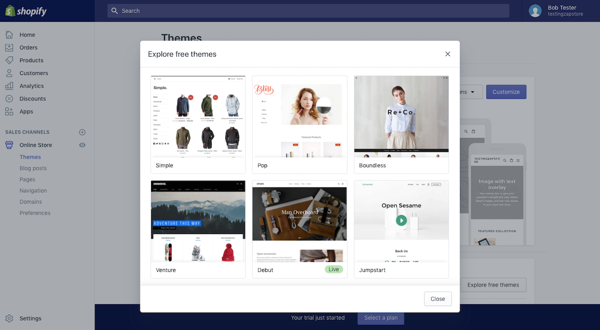 Shopify Free Themes