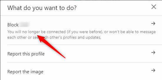Select Block User