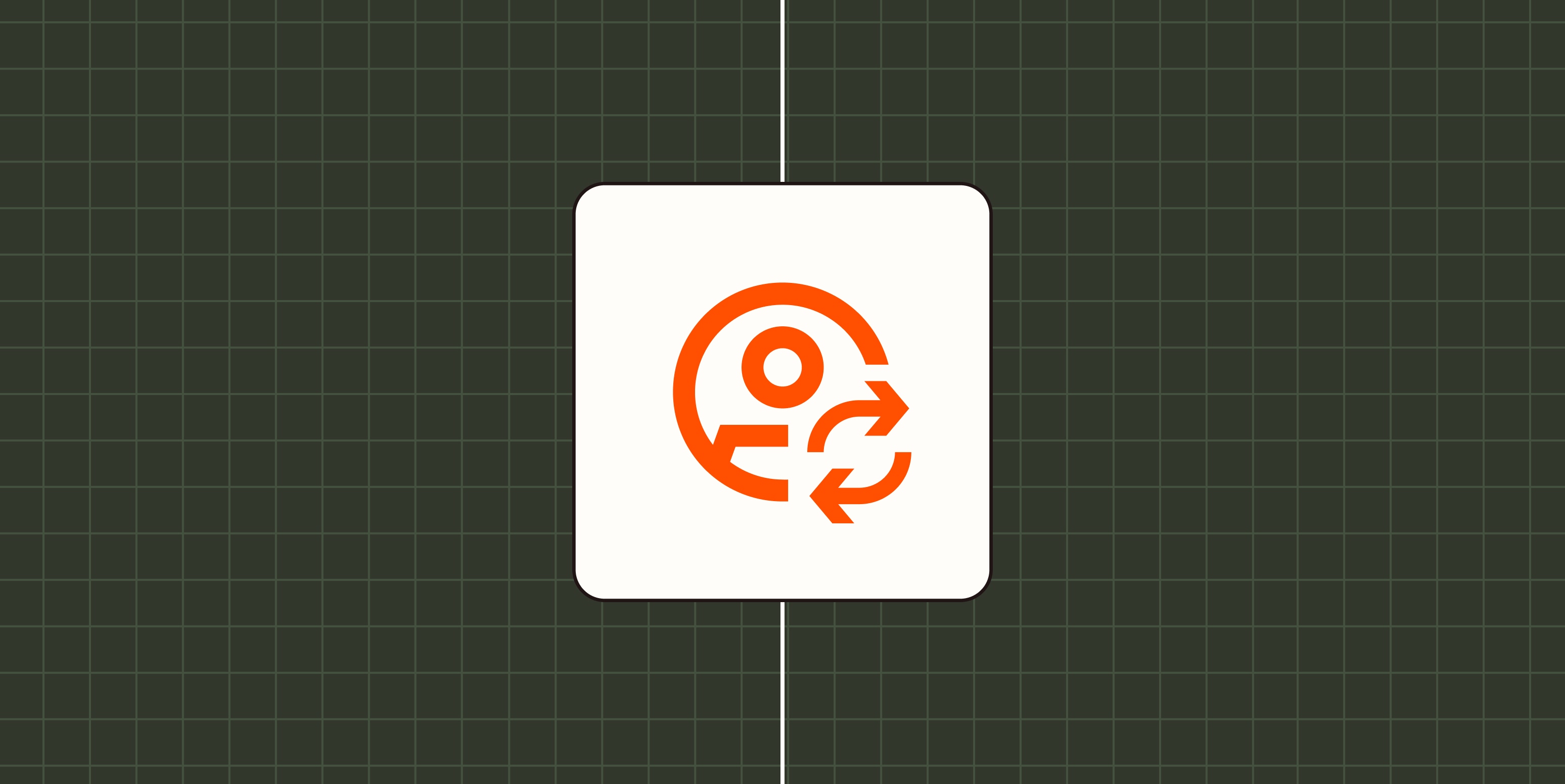 Hero image with an icon representing a customer