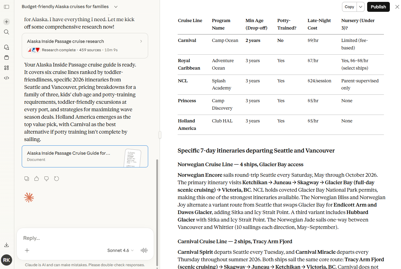 Claude's output while it's "thinking"