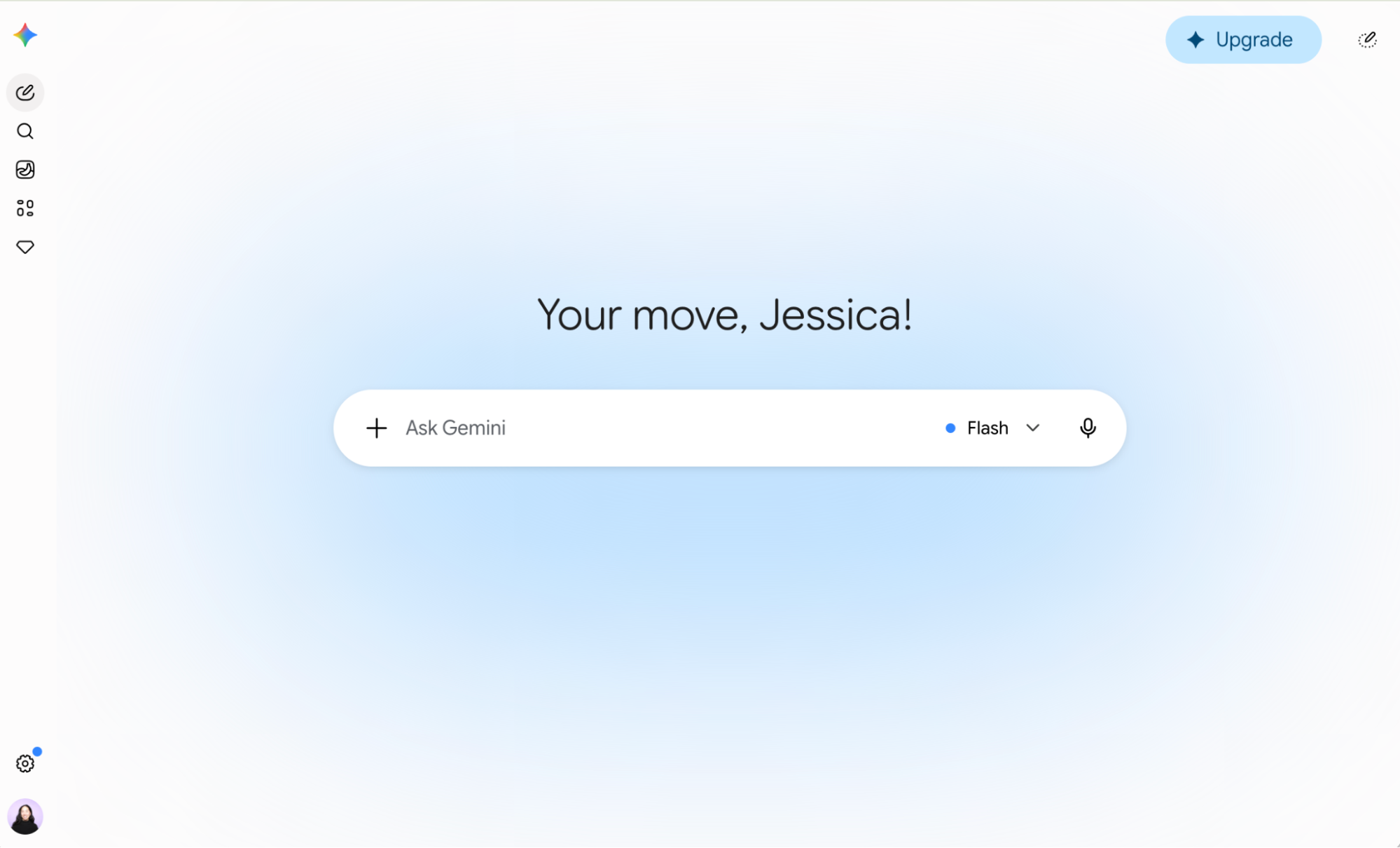 Google Gemini sign-in page.