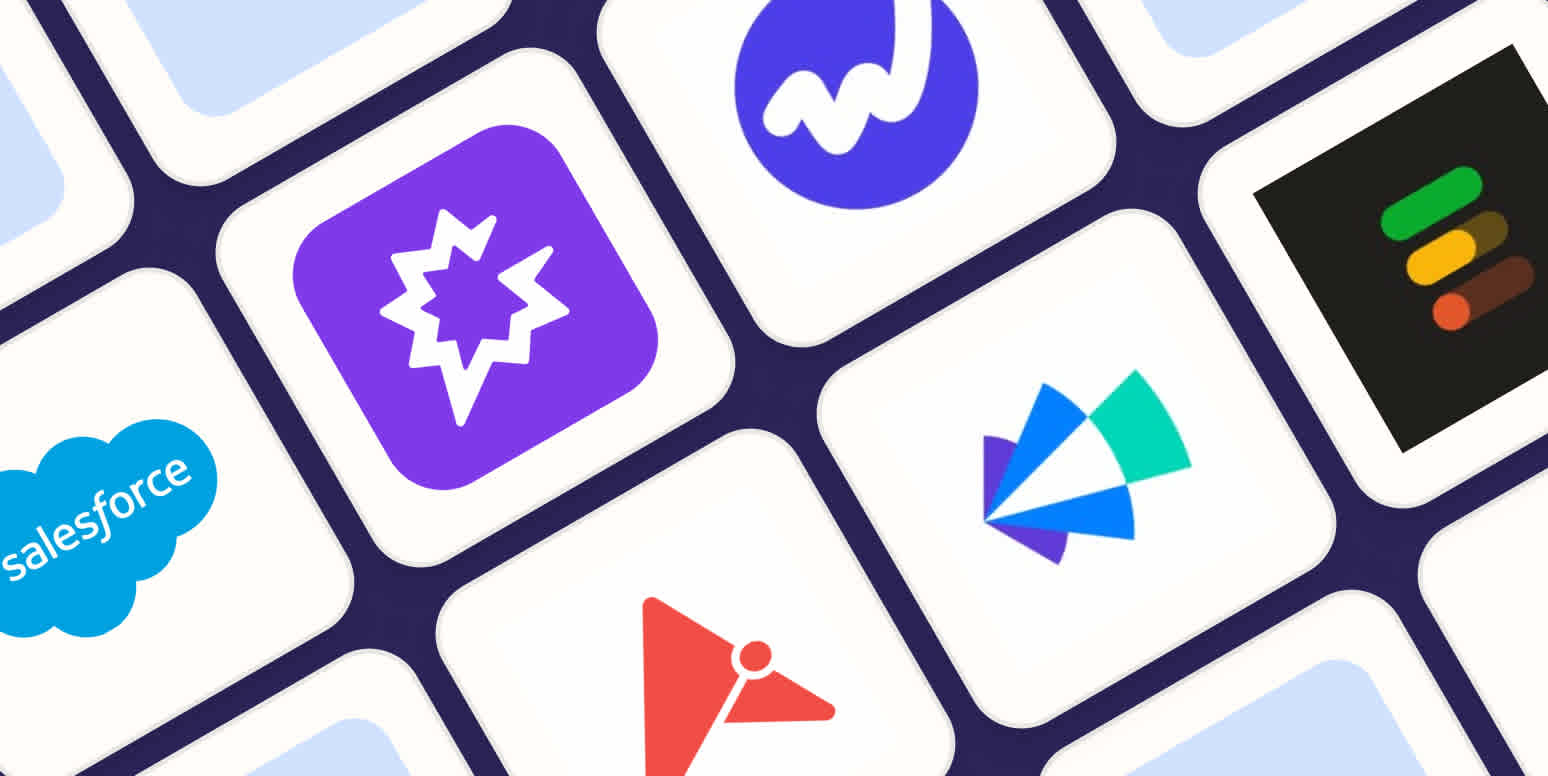 Hero image with the logos of the best sales forecasting software