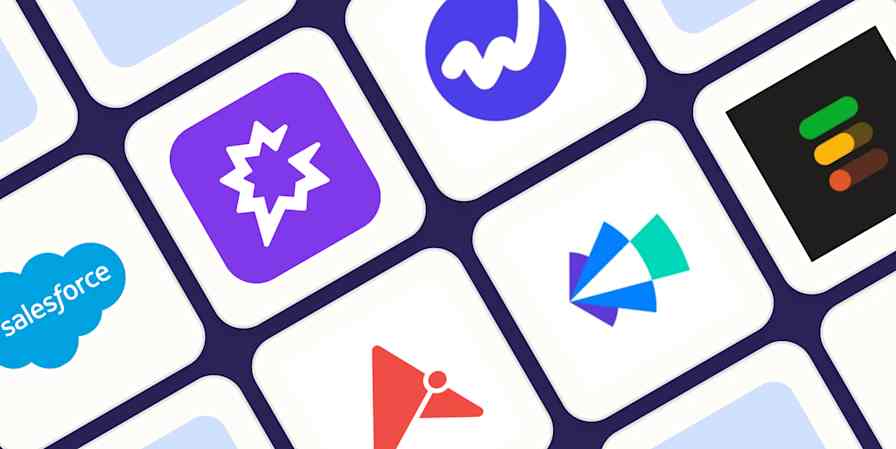 Hero image with the logos of the best sales forecasting software