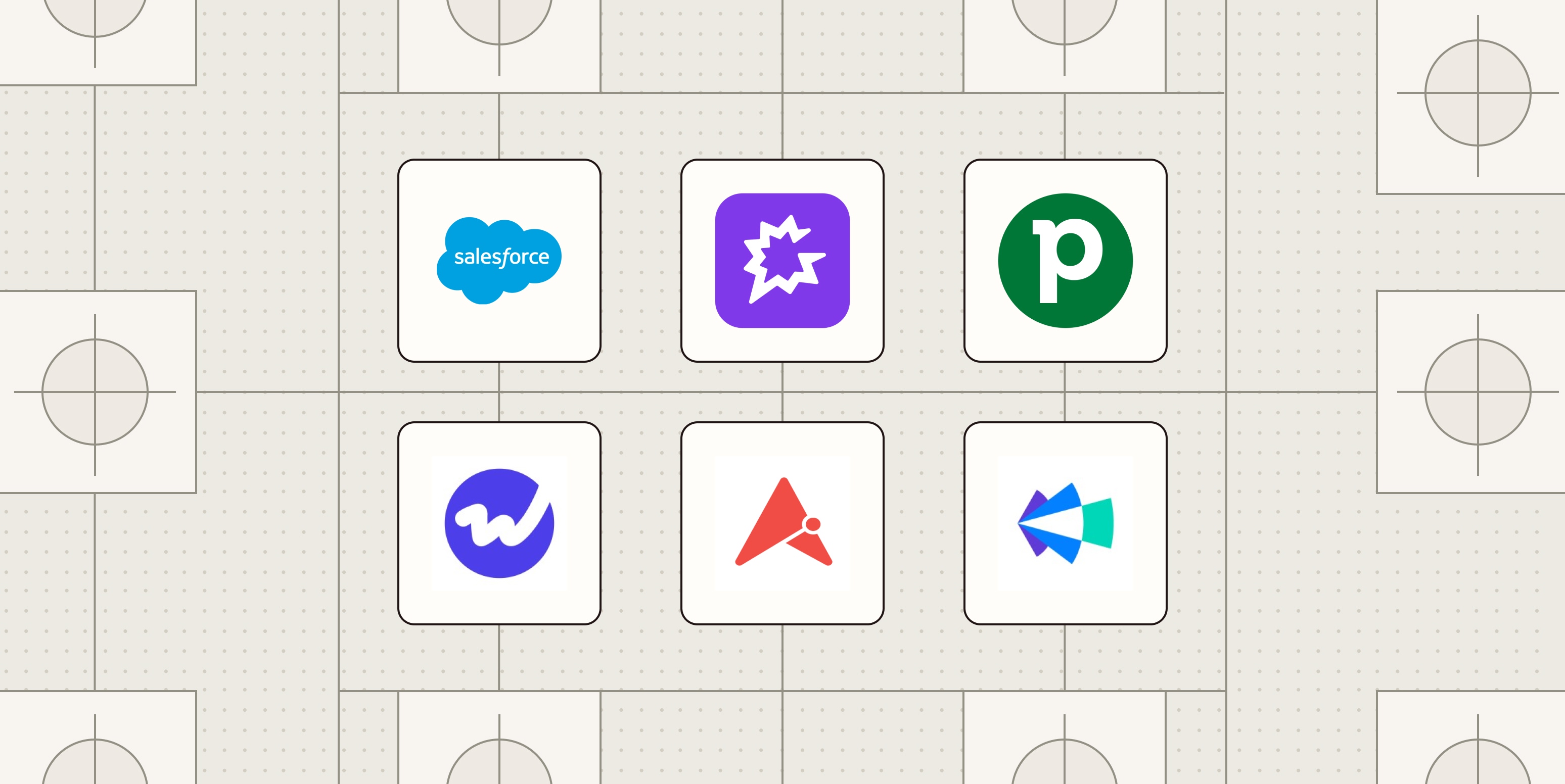 Hero image with the logos of the best sales forecasting software