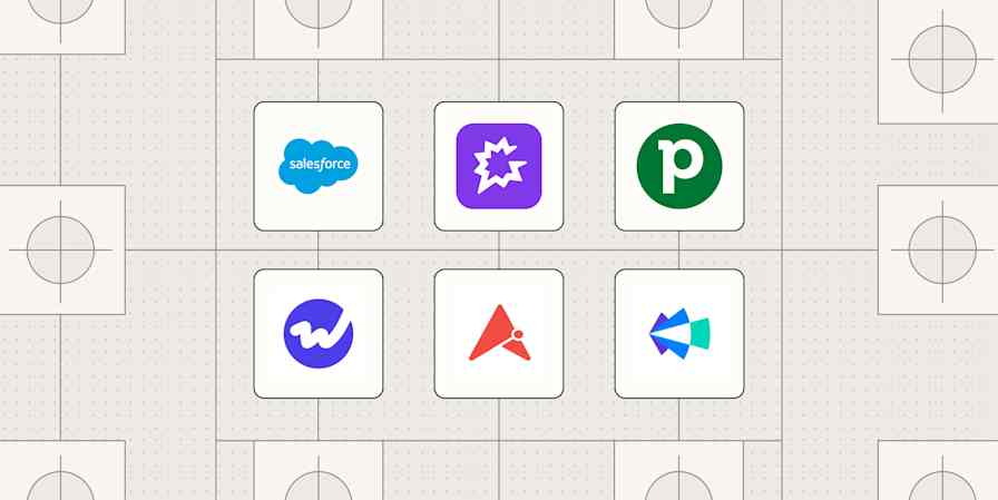 Hero image with the logos of the best sales forecasting software