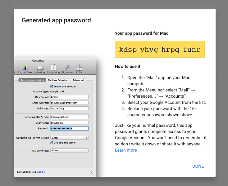 App Password for Gmail