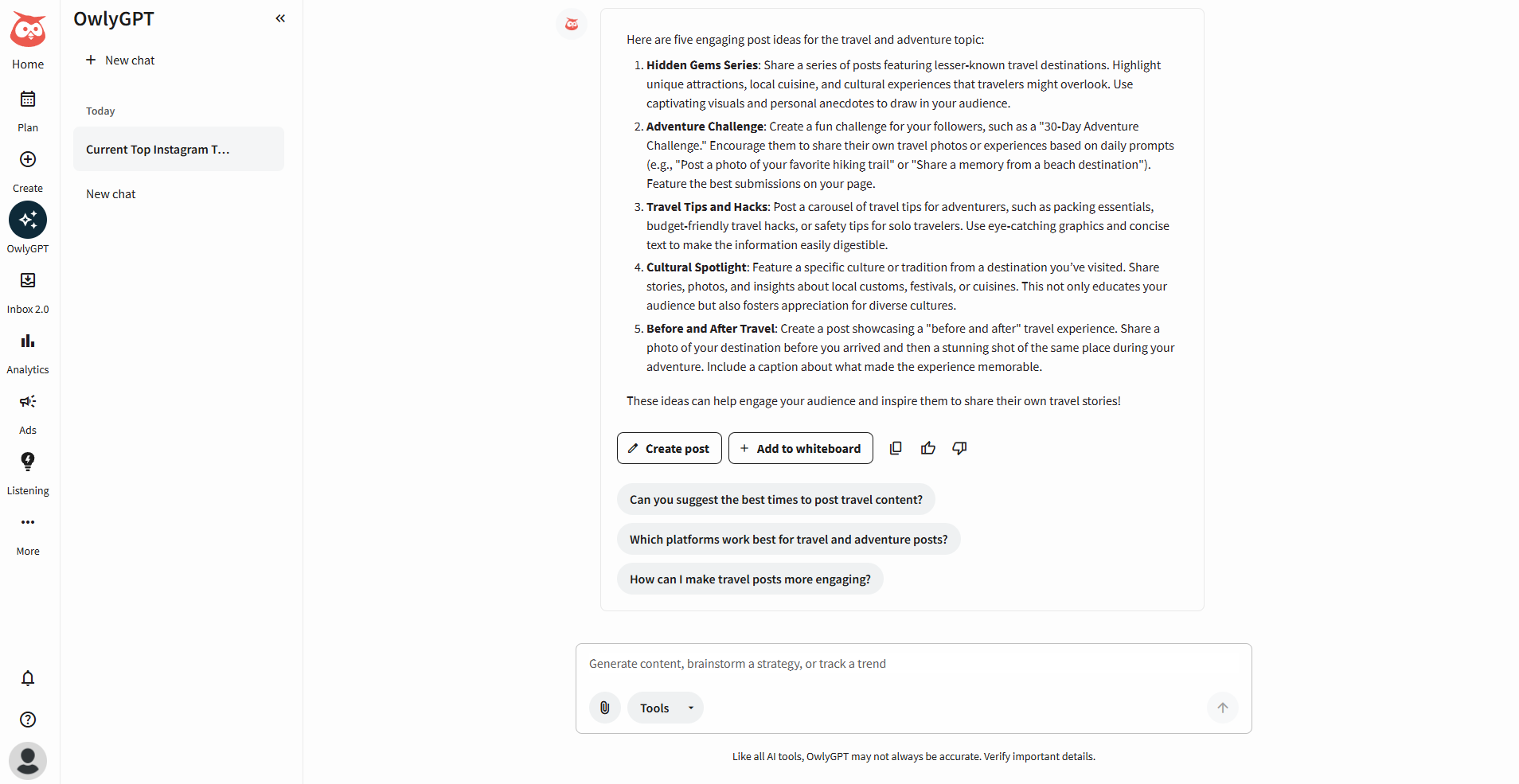 Hootsuite, our pick for the best AI social media management software for an all-in-one tool for growing teams