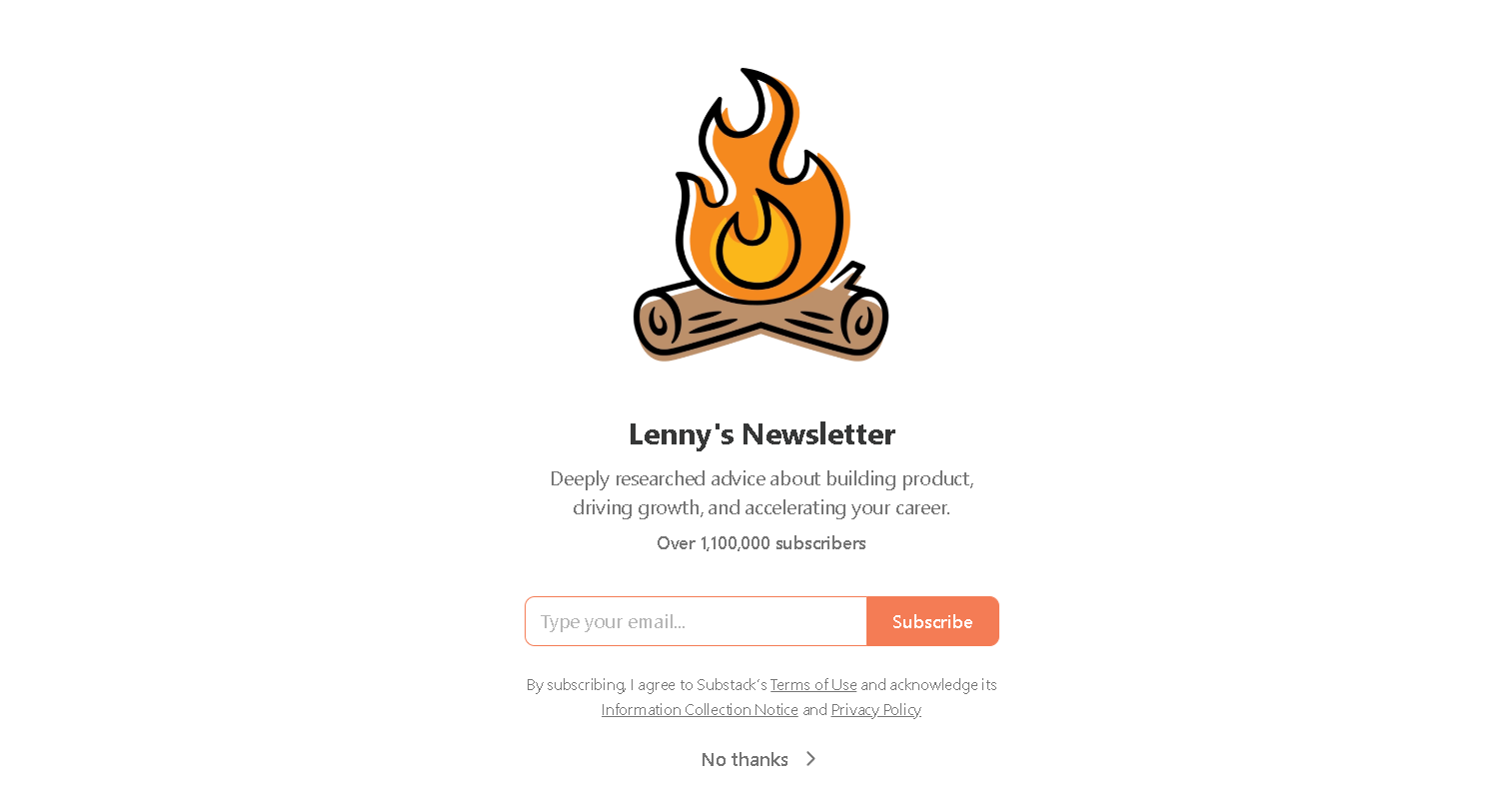 Lenny's Newsletter, our pick for the best AI newsletter for AI in product strategy and tech trends