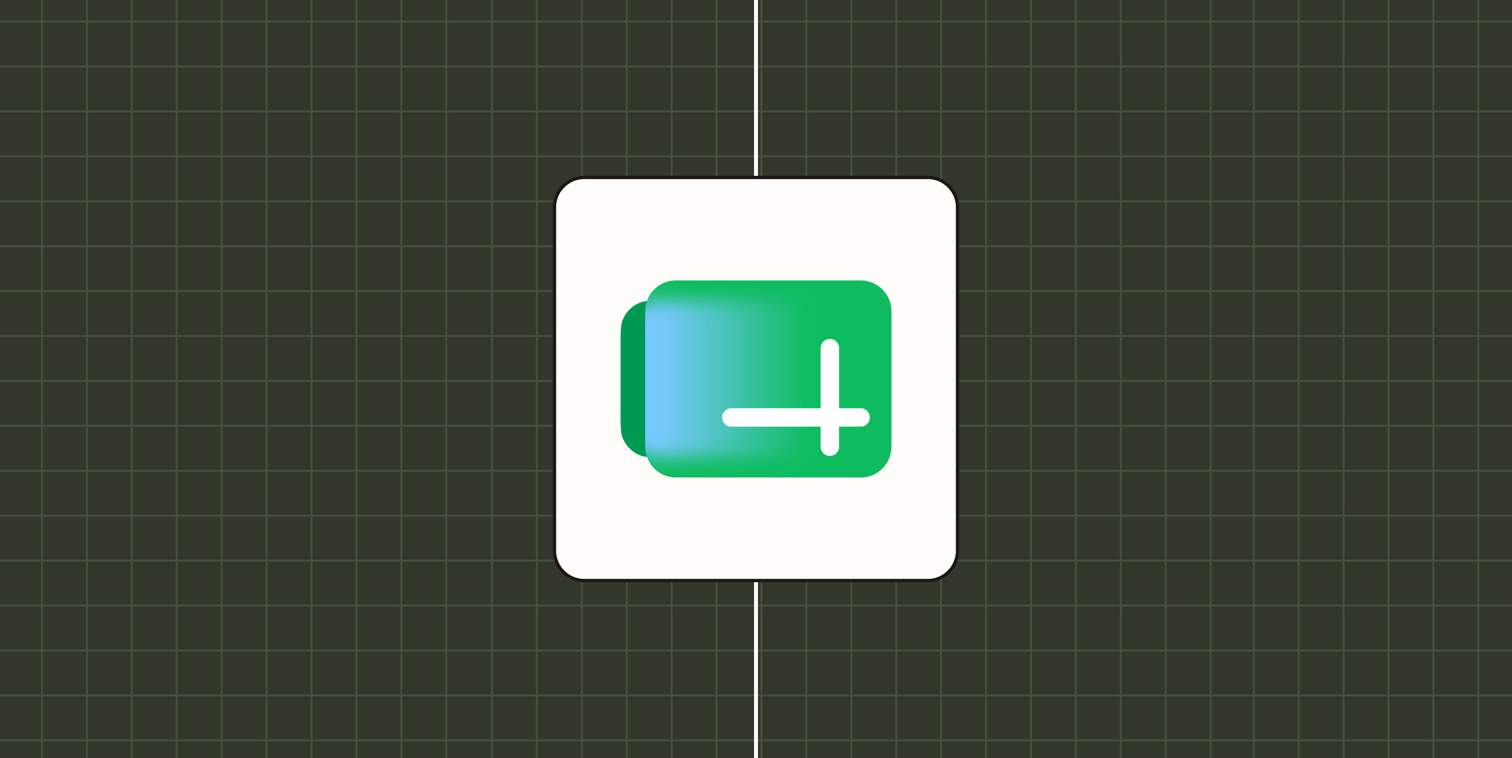 Google Sheets logo against a checkered, dark green background.