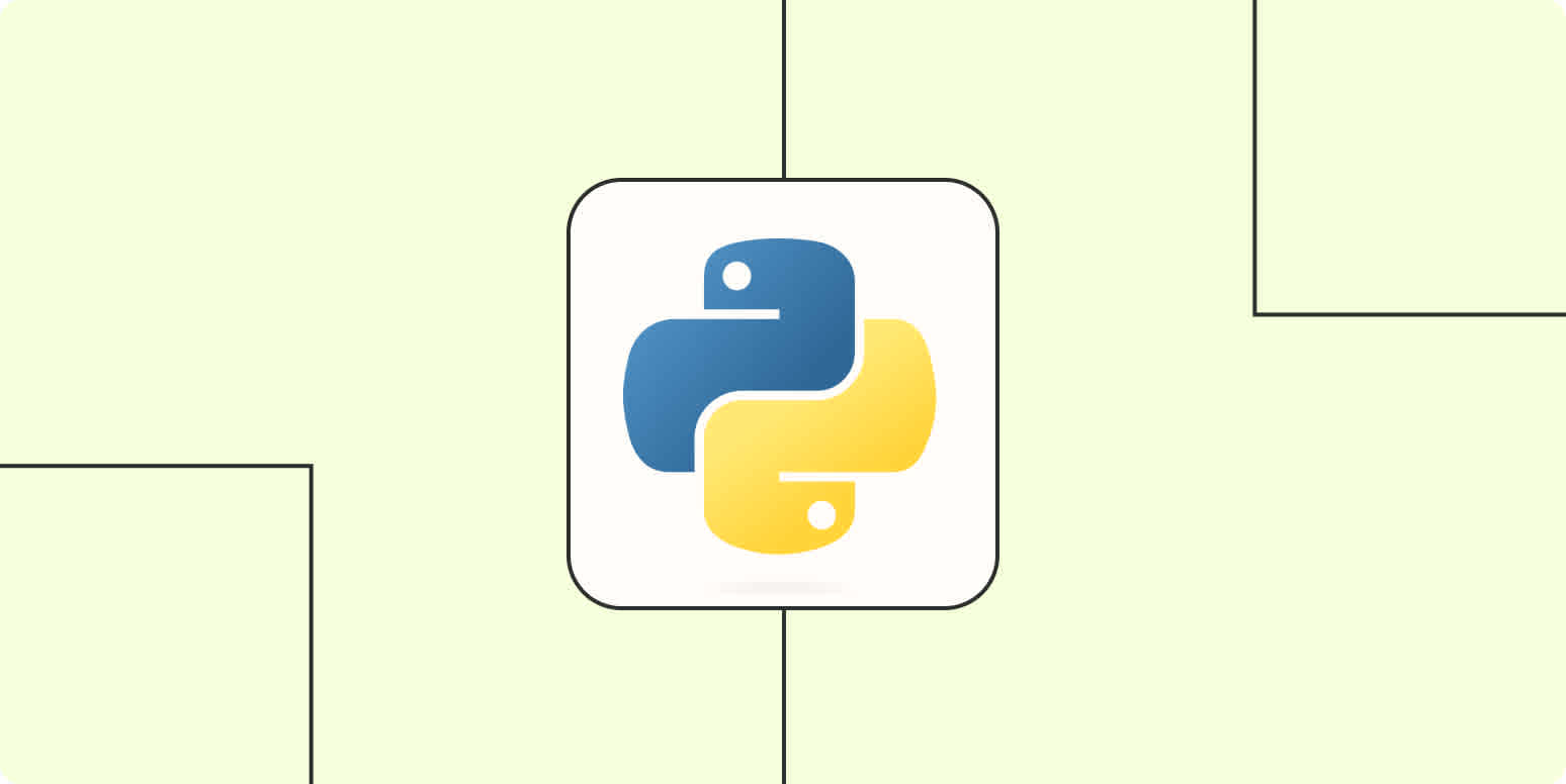 Logo Hero image with the Python