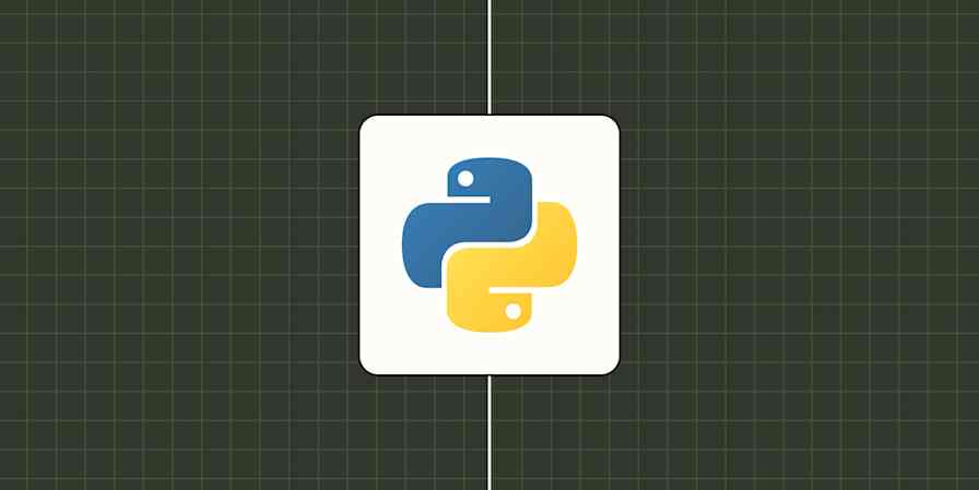 Hero image with the Python logo