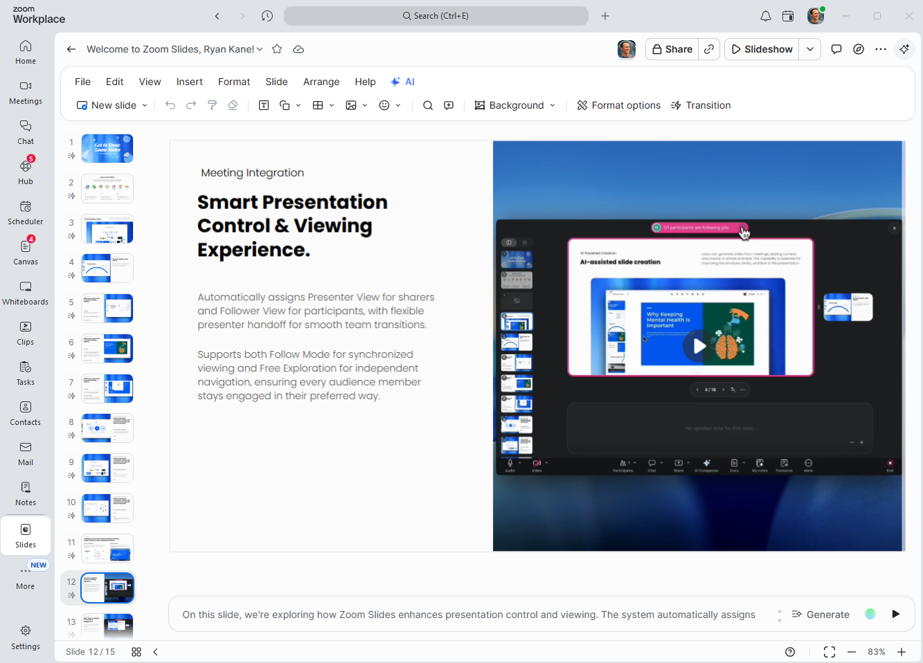 Opening a PowerPoint in Teams