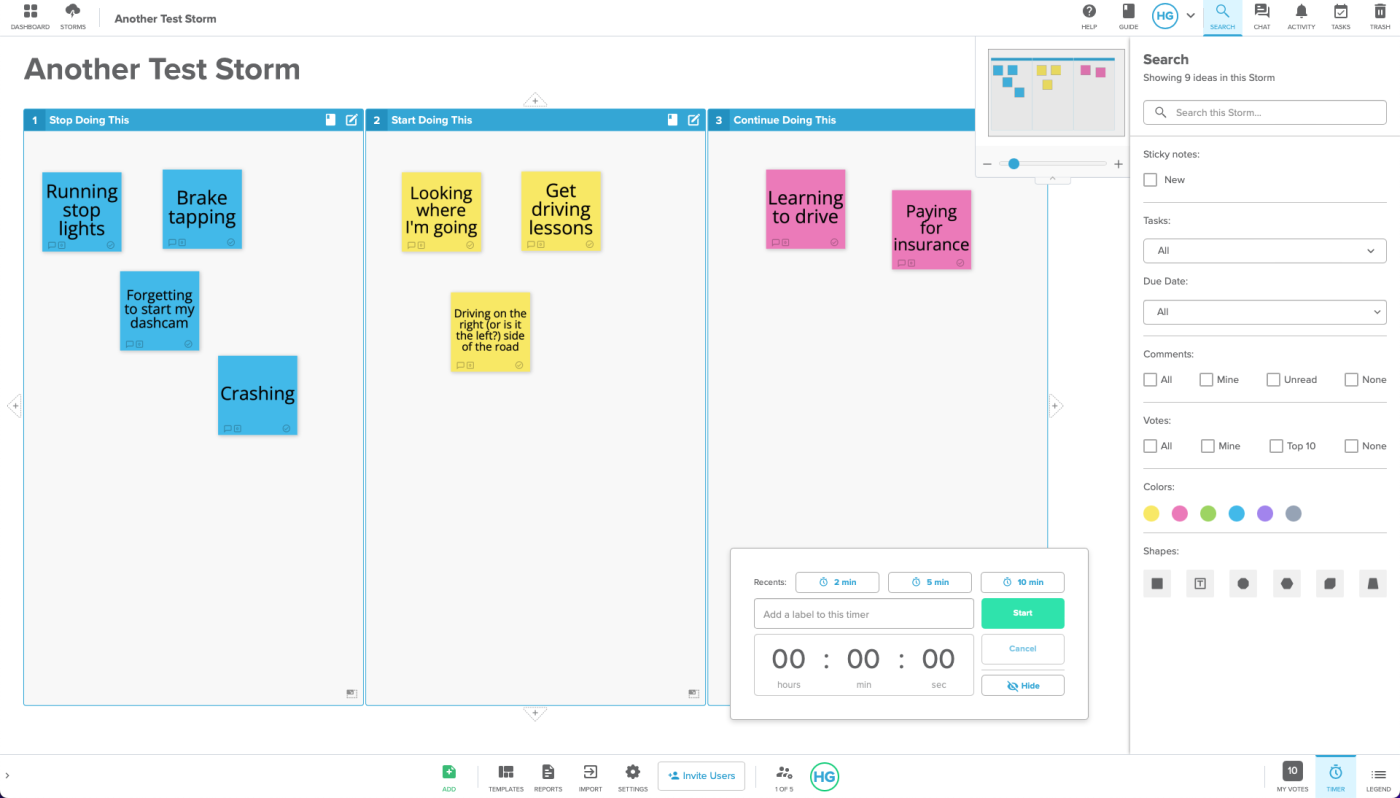 Stormboard, our pick for the best online whiteboard for creating multiple boards in a single brainstorming session