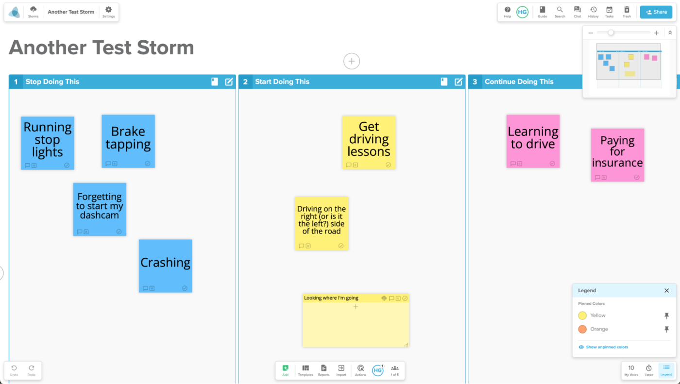 Stormboard, our pick for the best online whiteboard for creating multiple boards in a single brainstorming session