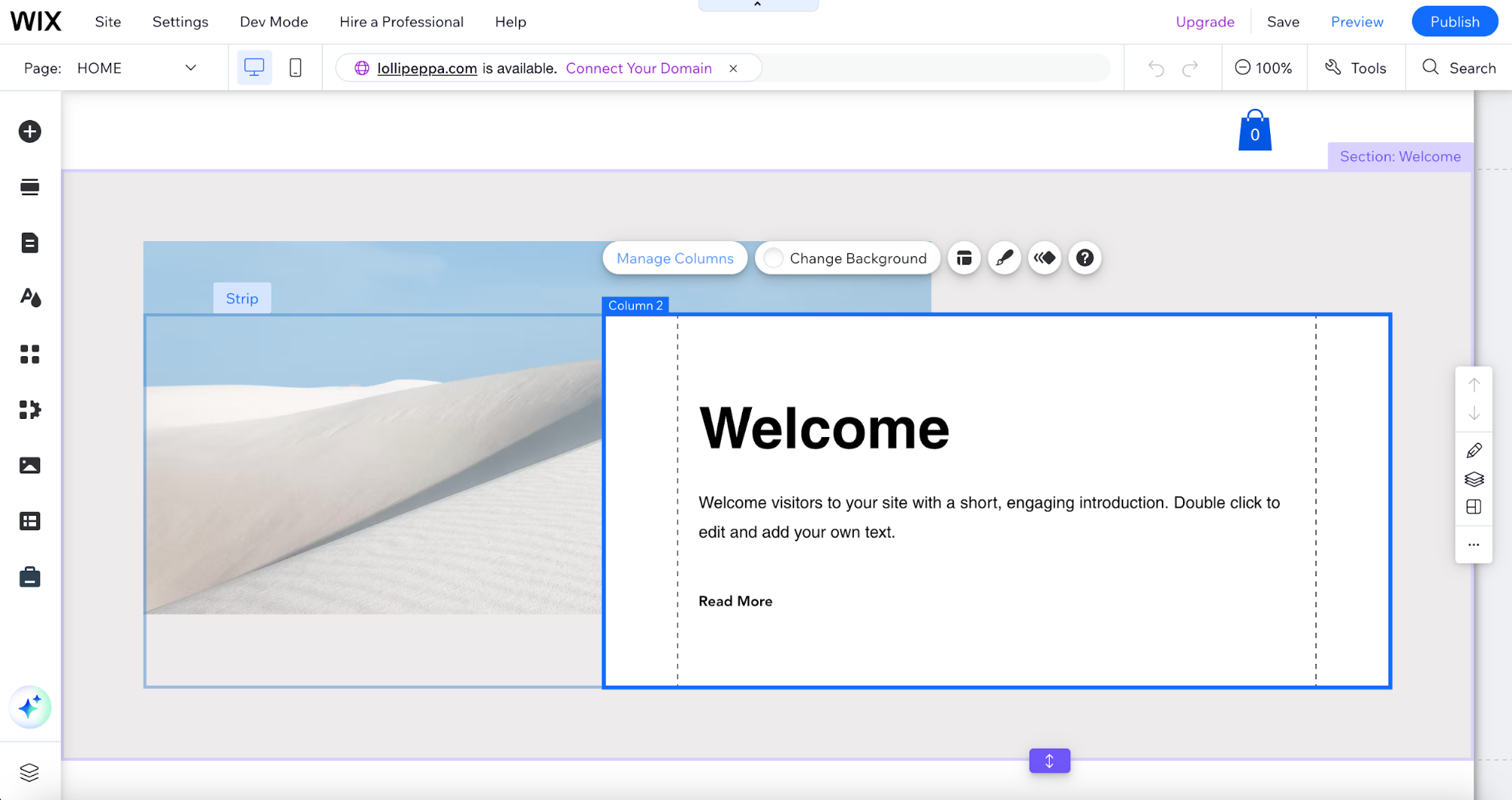 Wix, our pick for the best digital marketing tool for an all-around site builder