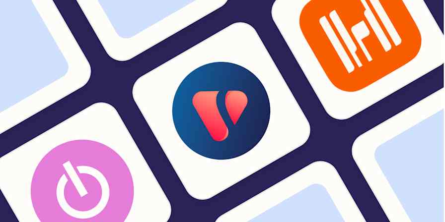 A hero image with the logos of the best time tracking apps