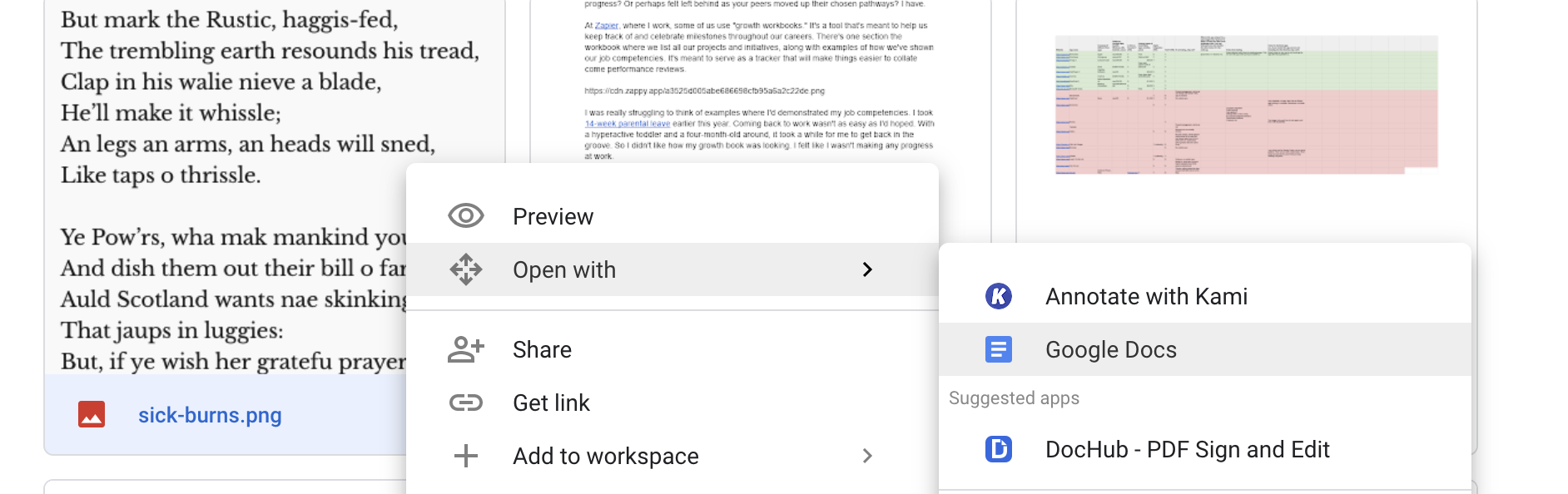 Google Drive integration with Adobe