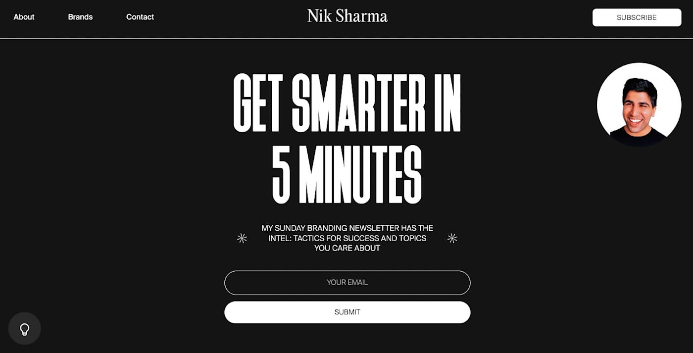 Sunday Newsletter, our pick for the best marketing newsletter for eCommerce and DTC folks
